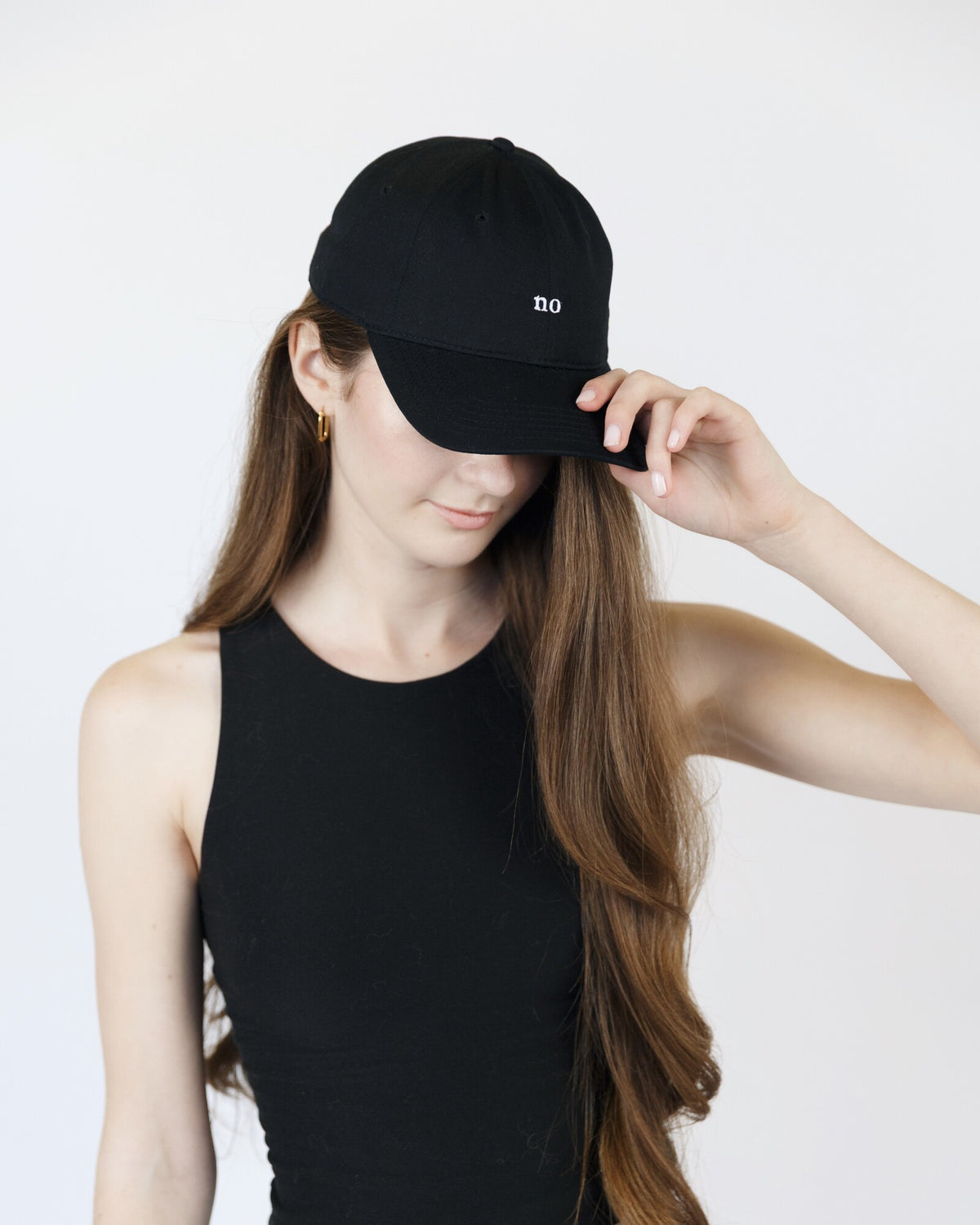 No Hat supporting product and lifestyle view