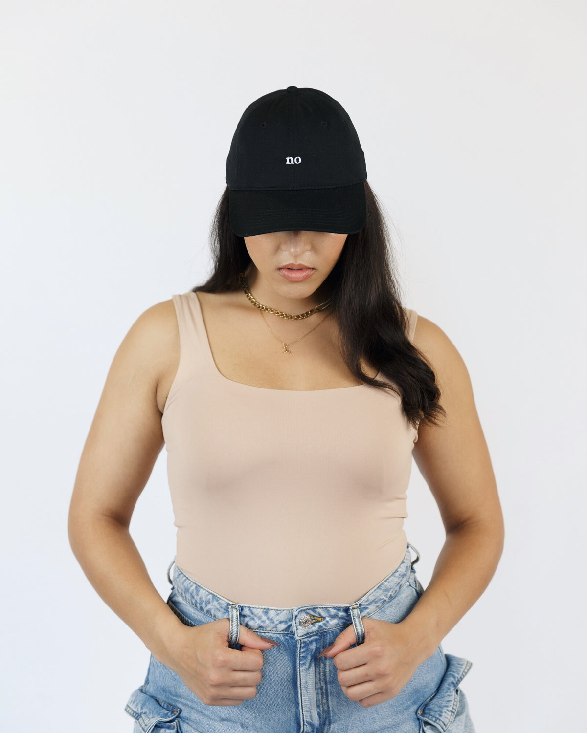 No Hat supporting product and lifestyle view