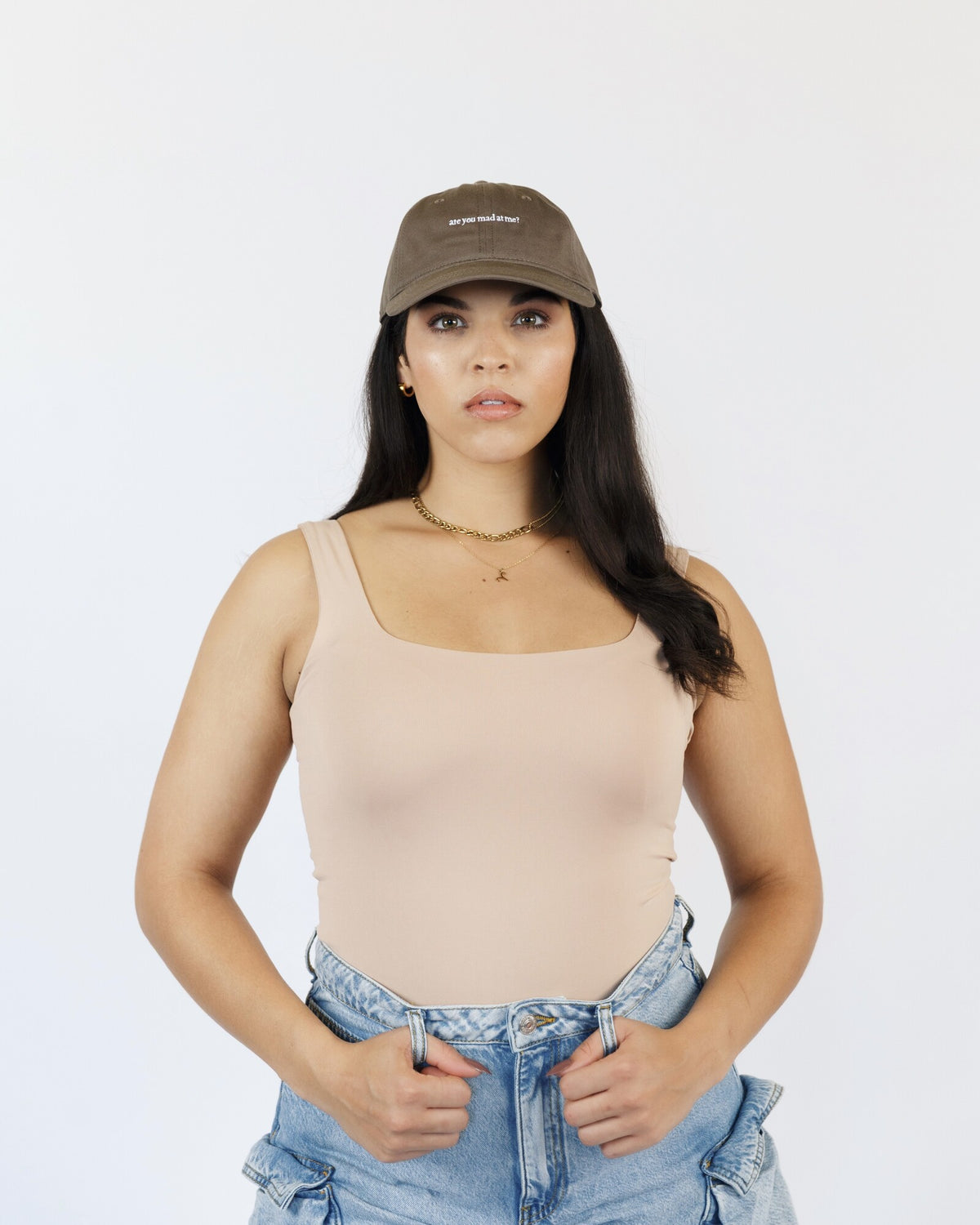 Are You Mad at Me? Hat supporting product and lifestyle view