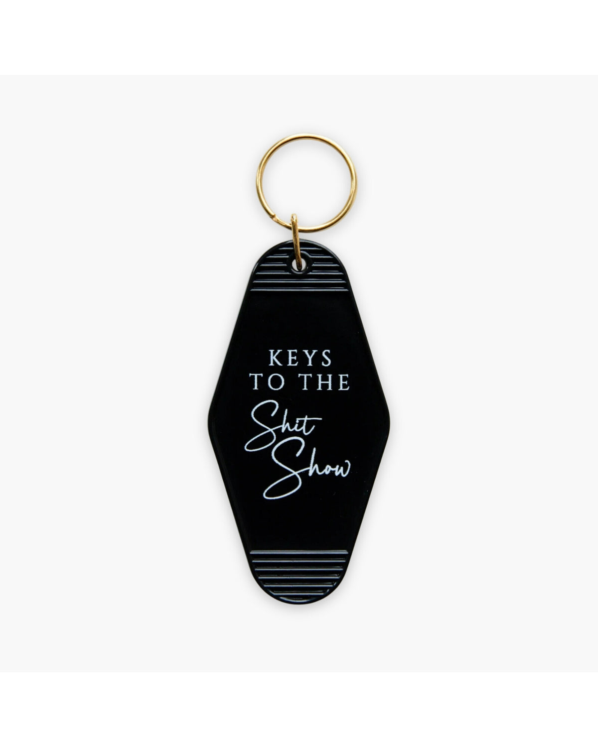 Keys to the Shit Show Keychain product view on a white background