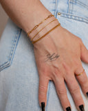 Antheia Bracelet, a polished 18K Gold PVD link bracelet.