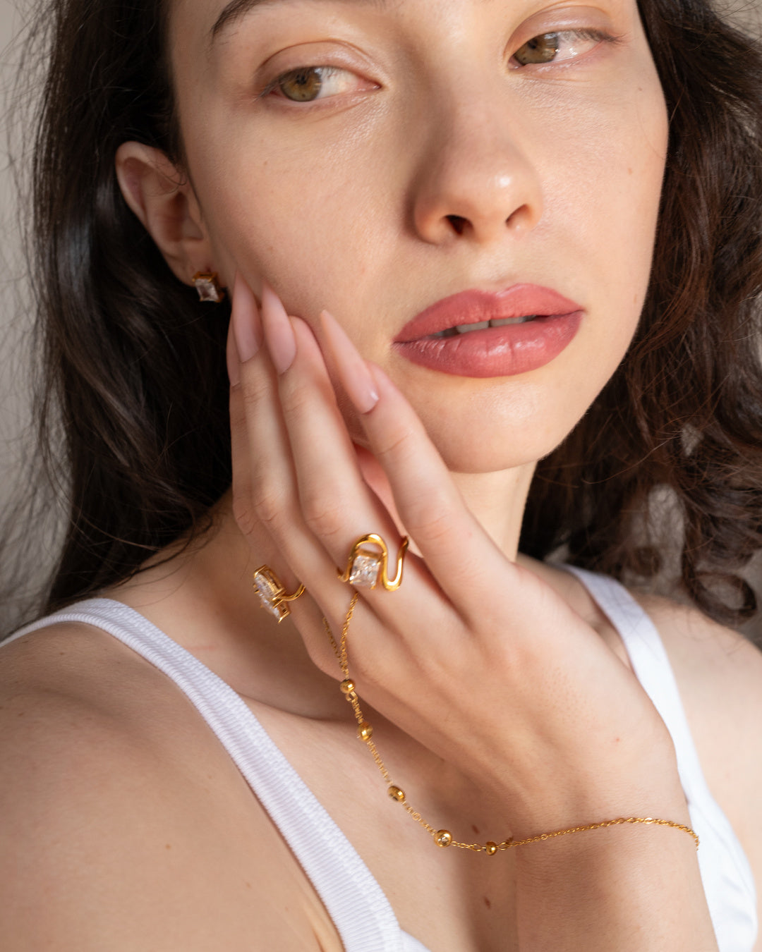 Morrigan Hand Chain shown in an additional styled detail view.